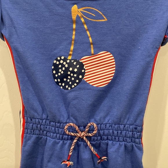 Cat & Jack Red White & Blue Dress - Girls size XS (4/5) kids extra small - Picture 3 of 5